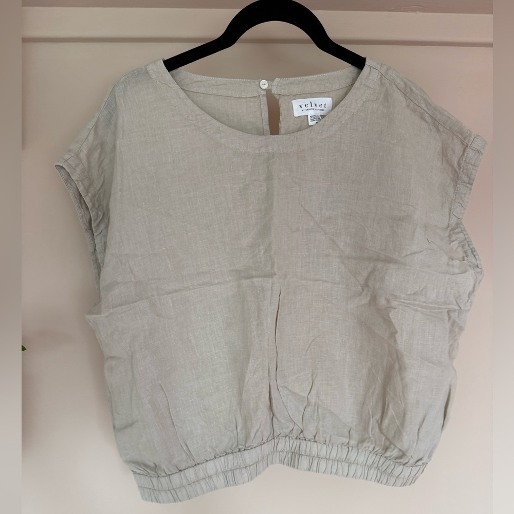 Velvet Women's linen Top
